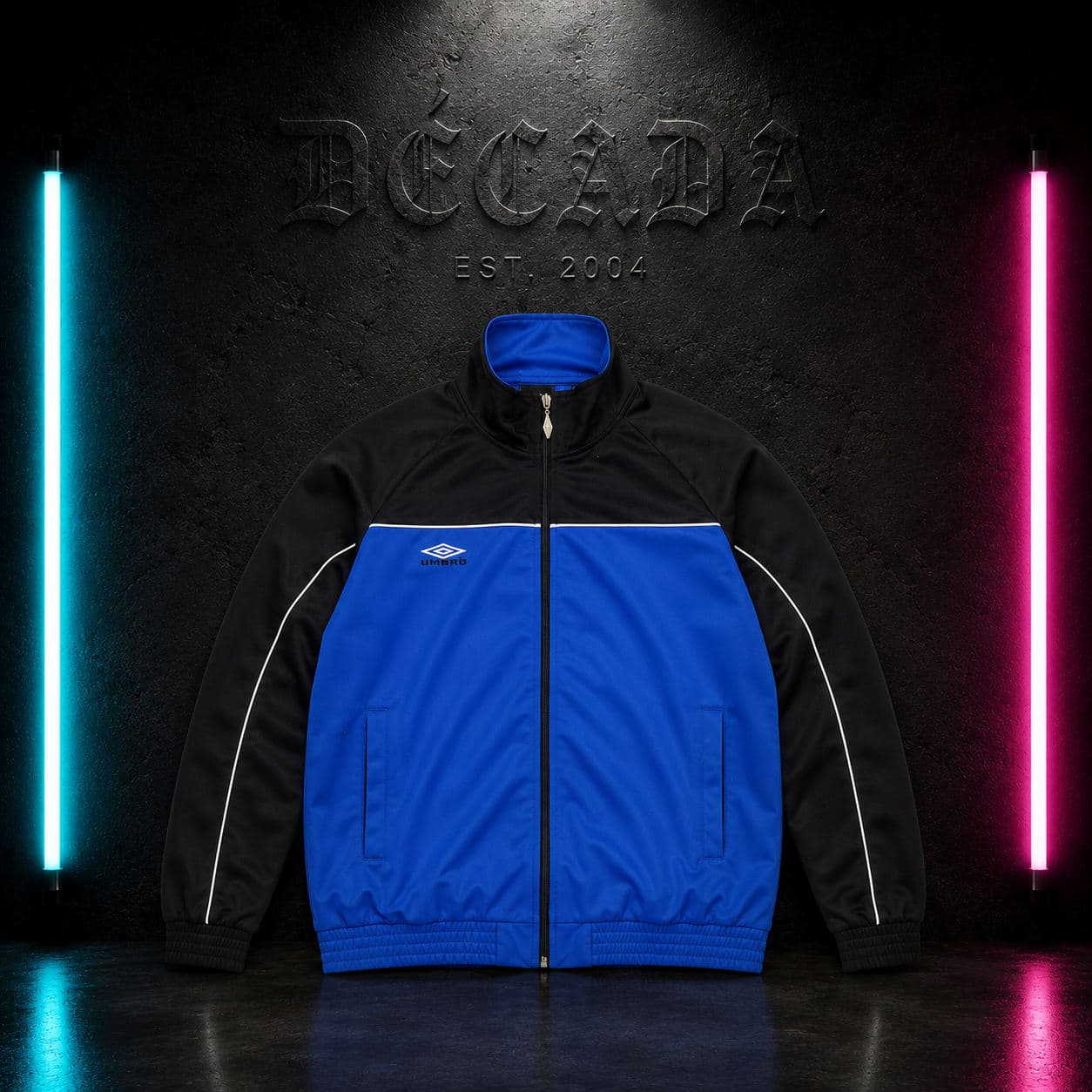 Track jacket Umbro azul y negro