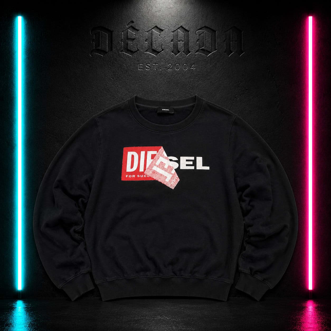 Sudadera Diesel negra, talla M